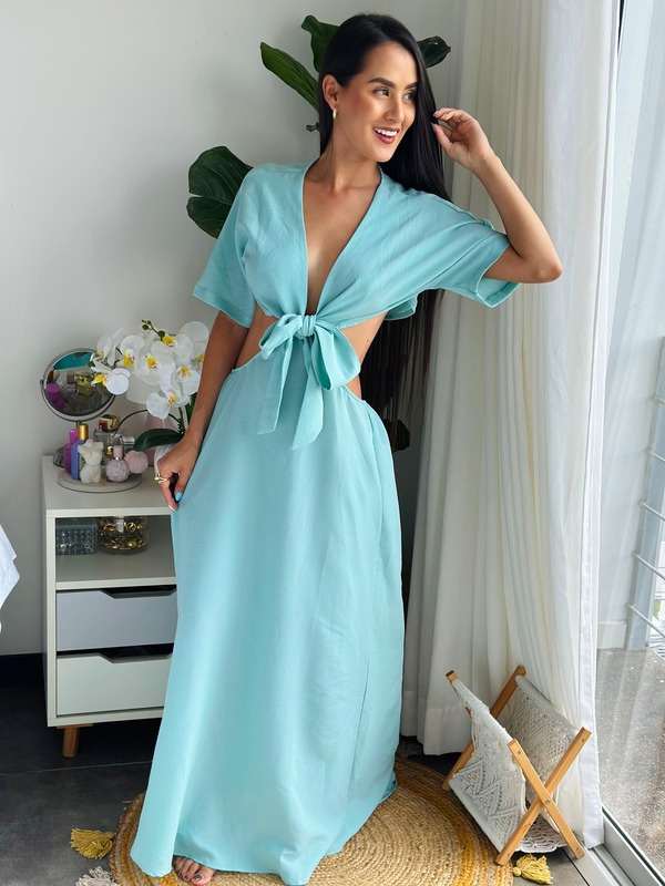 Maxi dress divino y la espalda nos encanta